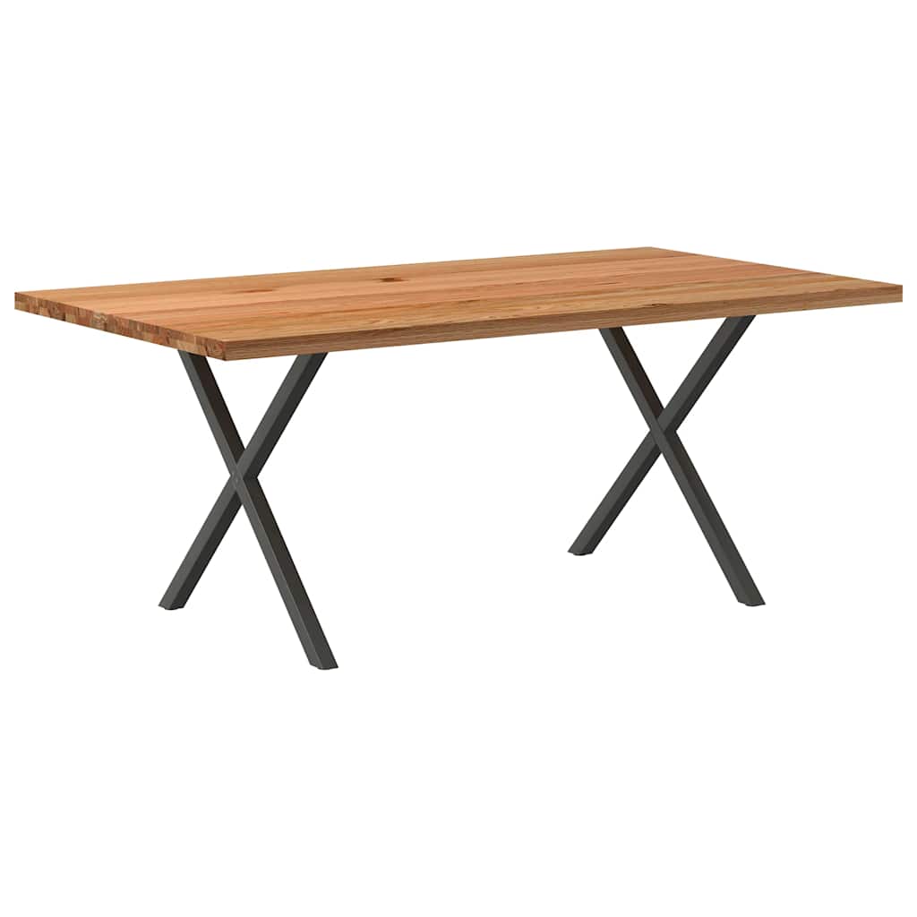 Table Industrielle en Bois de Chêne-100 cm-180 cm-1-La-Fabrique-Industrielle