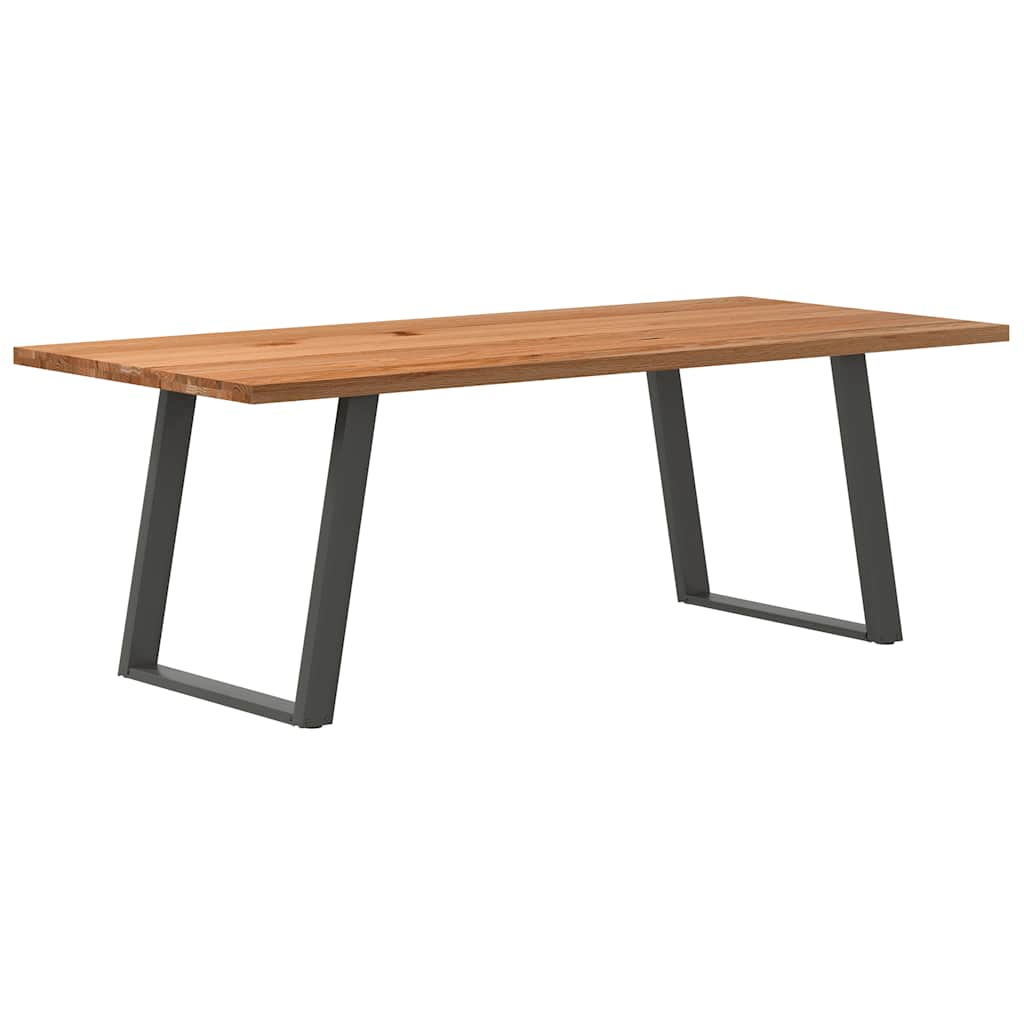 Table Industrielle en Bois de Chêne-100 cm-220 cm-1-La-Fabrique-Industrielle