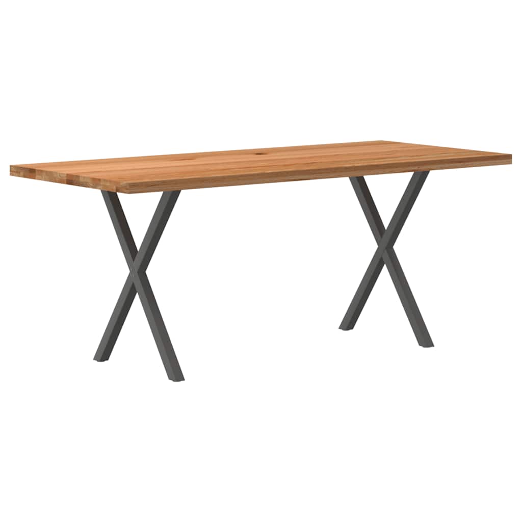 Table Industrielle en Bois de Chêne-80 cm-180 cm-1-La-Fabrique-Industrielle