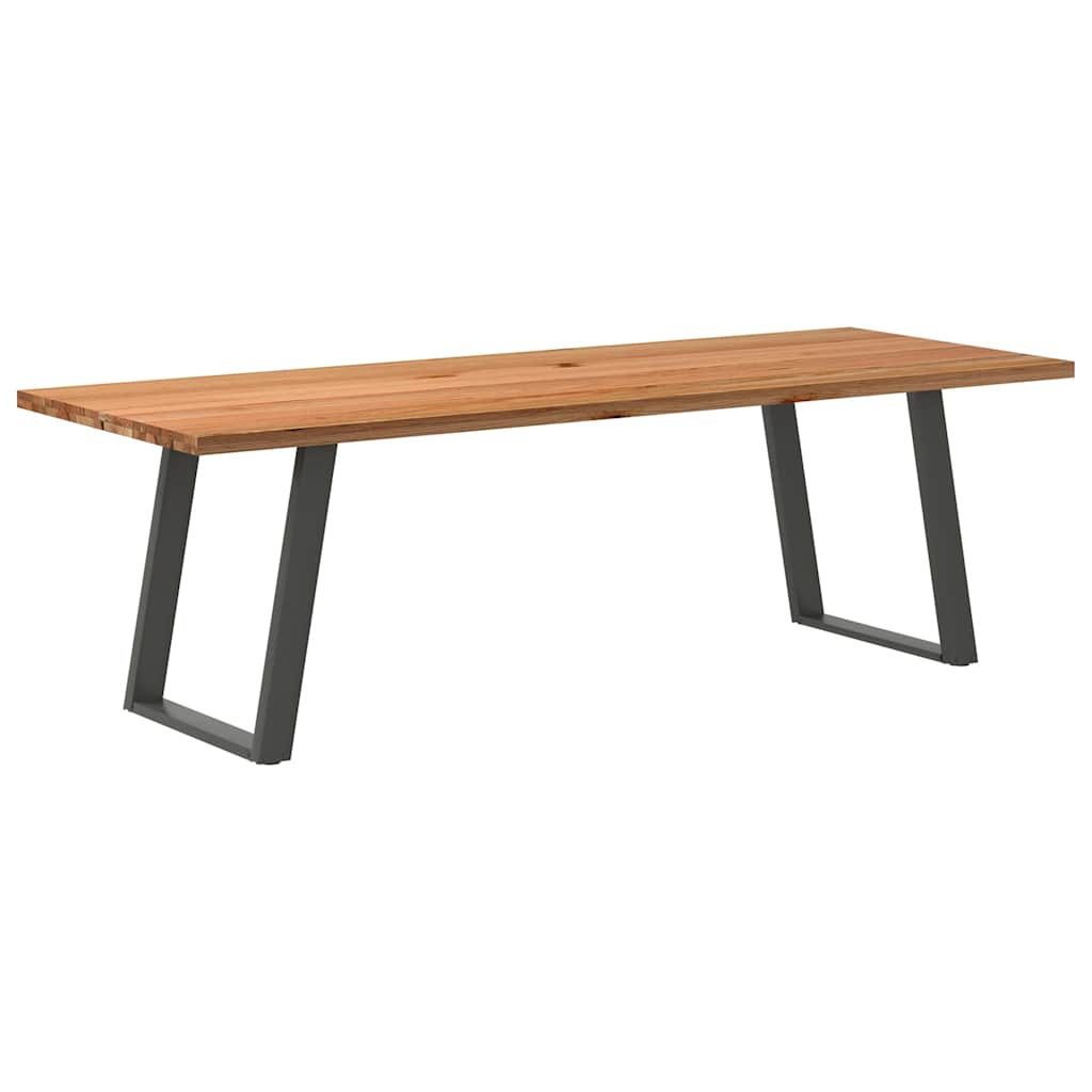 Table Industrielle en Bois de Chêne-90 cm-240 cm-1-La-Fabrique-Industrielle