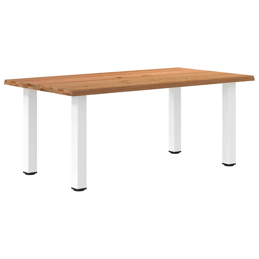 Table Industrielle en Bois de Chêne Clair-100 cm-180 cm-1-La-Fabrique-Industrielle