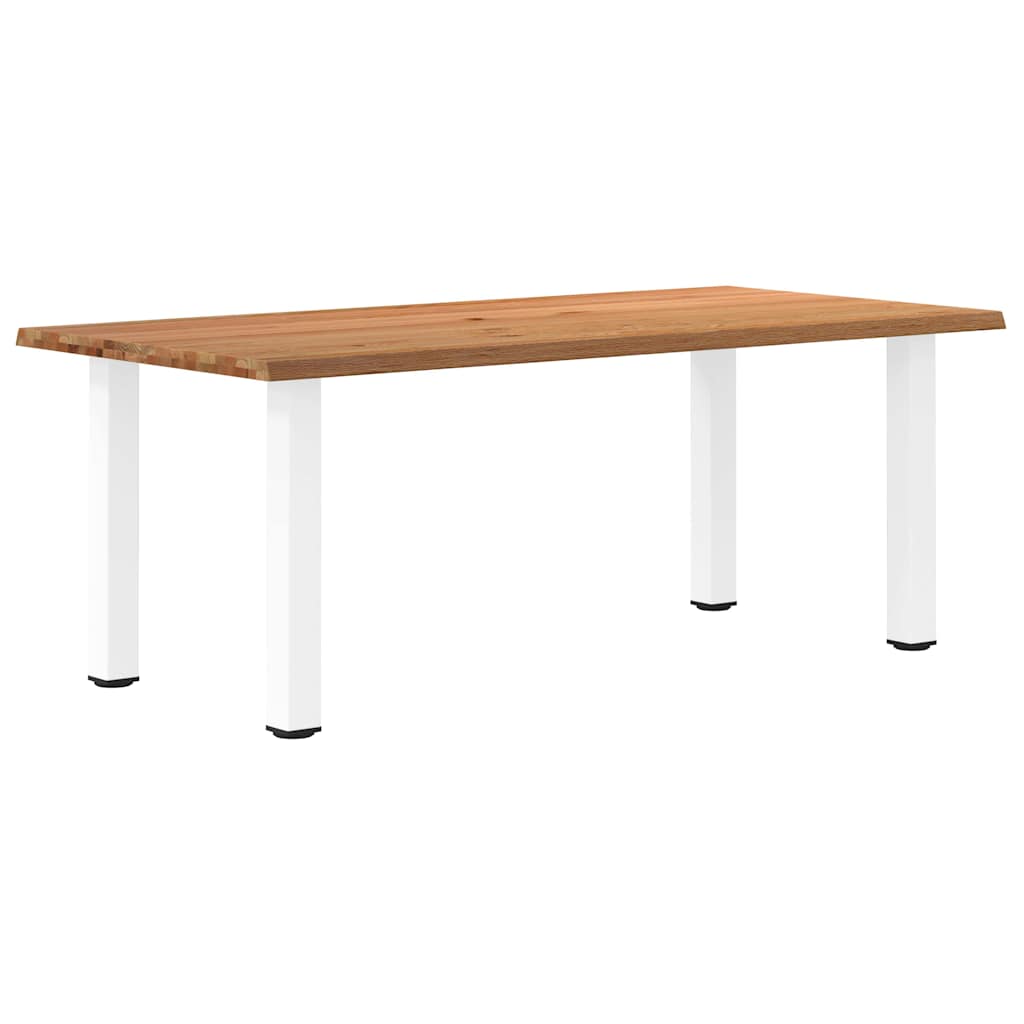 Table Industrielle en Bois de Chêne Clair-100 cm-200 cm-1-La-Fabrique-Industrielle