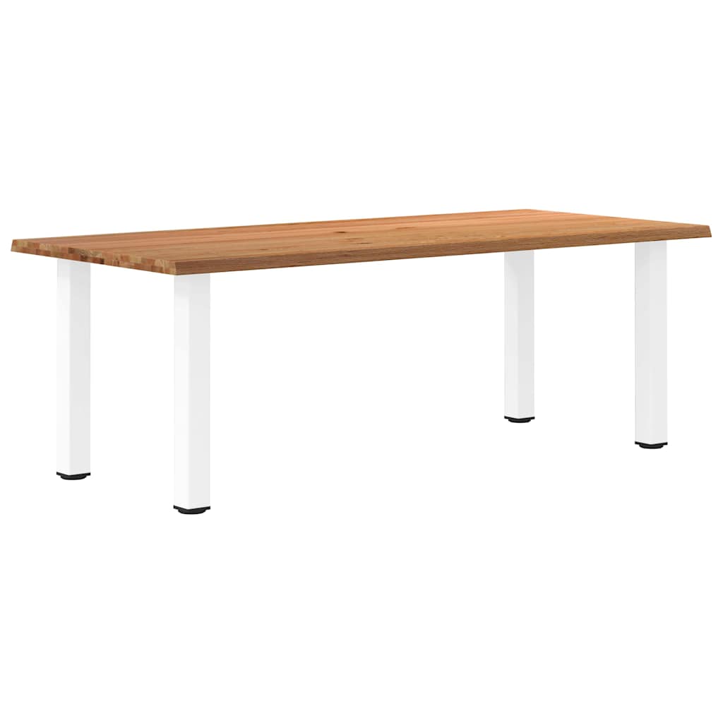 Table Industrielle en Bois de Chêne Clair-100 cm-220 cm-1-La-Fabrique-Industrielle
