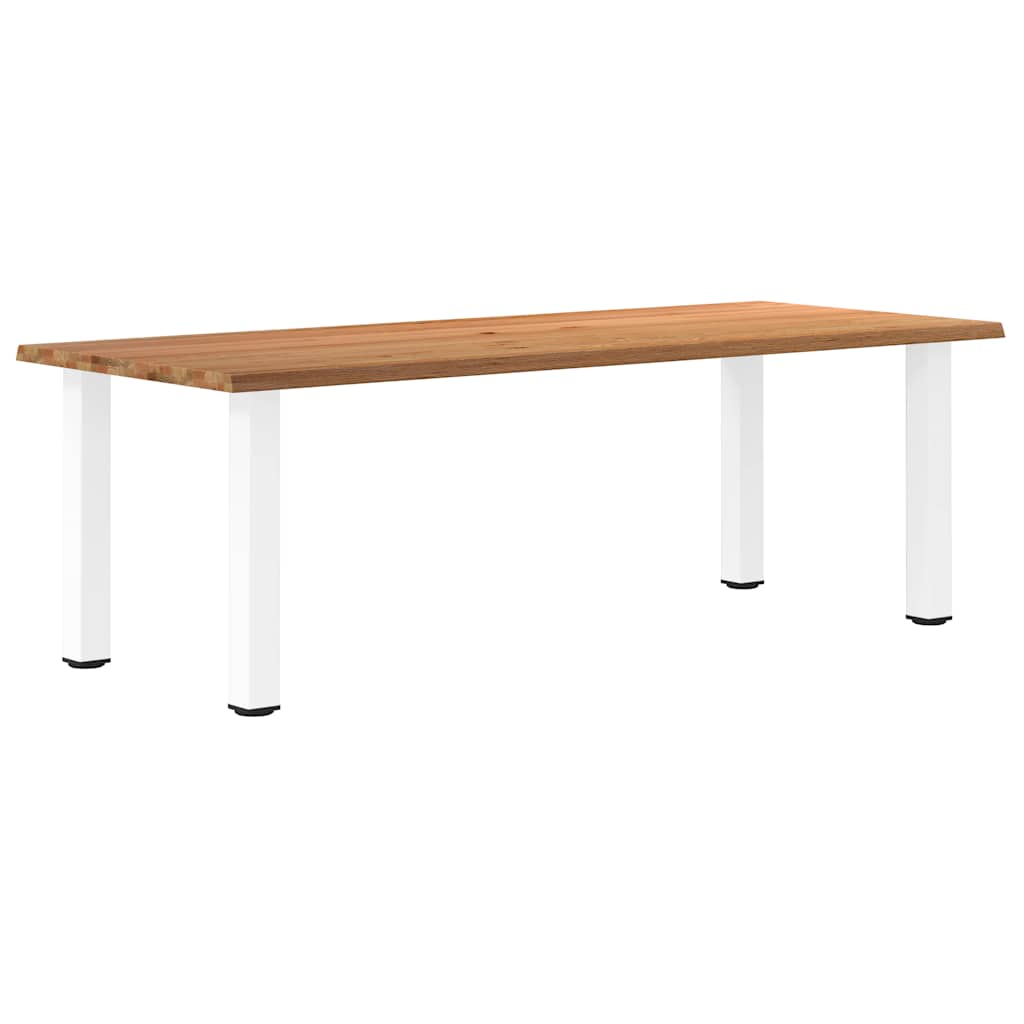 Table Industrielle en Bois de Chêne Clair-100 cm-240 cm-1-La-Fabrique-Industrielle
