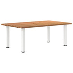 Table Industrielle en Bois de Chêne Clair-120 cm-200 cm-1-La-Fabrique-Industrielle