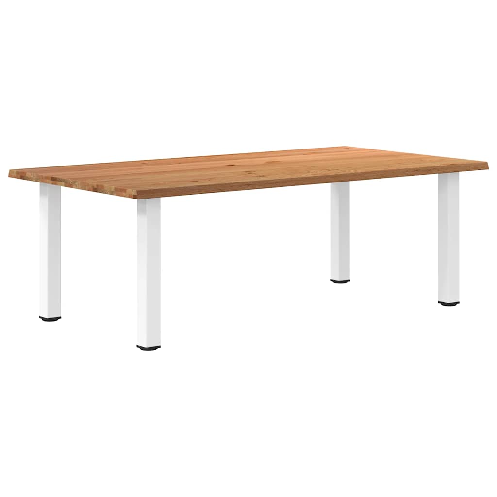 Table Industrielle en Bois de Chêne Clair-120 cm-220 cm-1-La-Fabrique-Industrielle