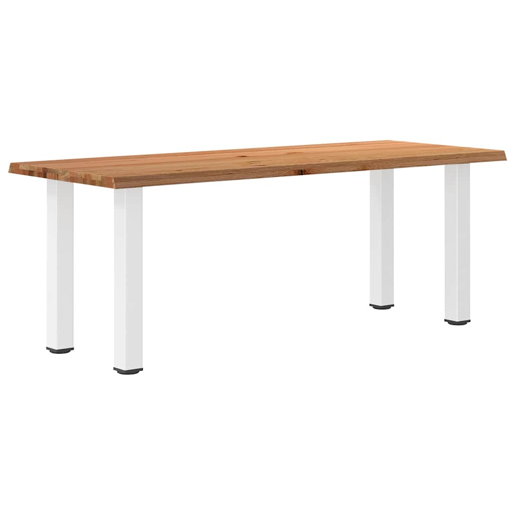Table Industrielle en Bois de Chêne Clair-80 cm-200 cm-1-La-Fabrique-Industrielle