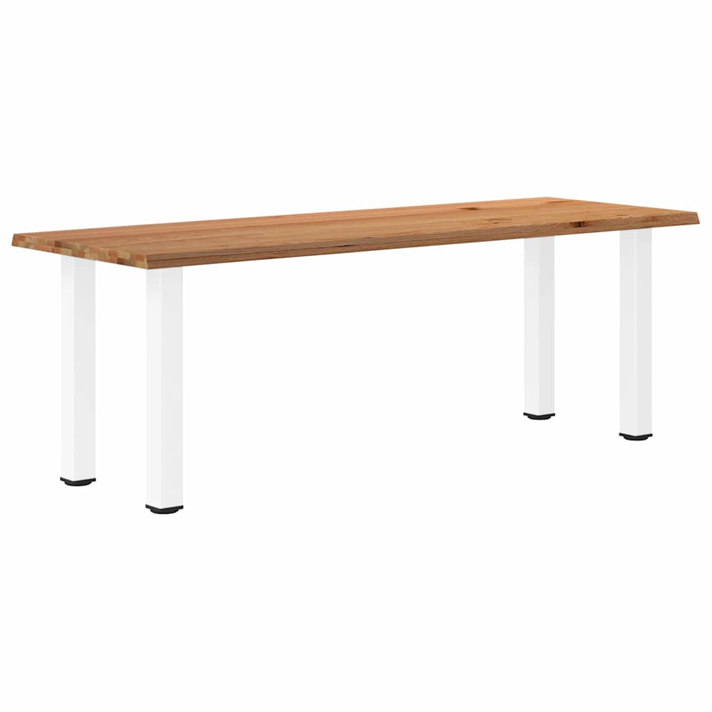 Table Industrielle en Bois de Chêne Clair-80 cm-220 cm-1-La-Fabrique-Industrielle