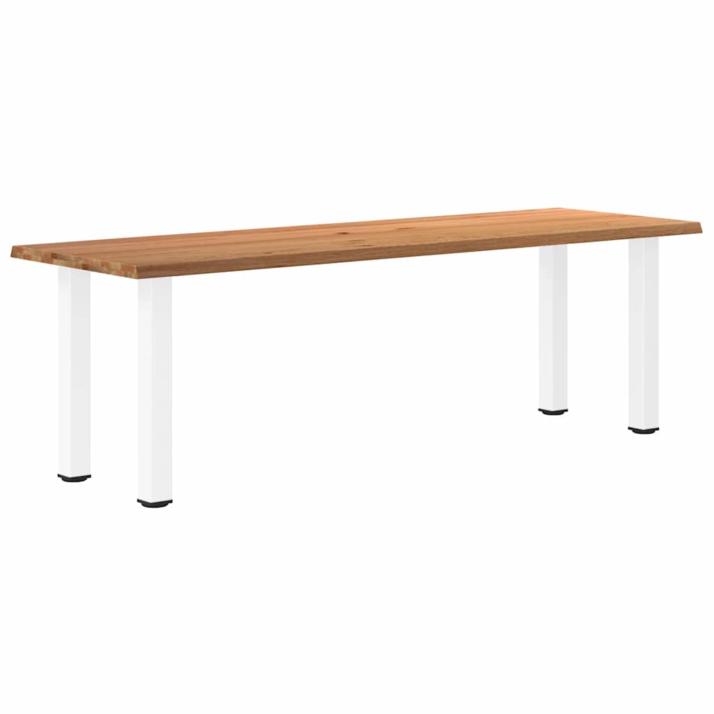 Table Industrielle en Bois de Chêne Clair-80 cm-240 cm-1-La-Fabrique-Industrielle