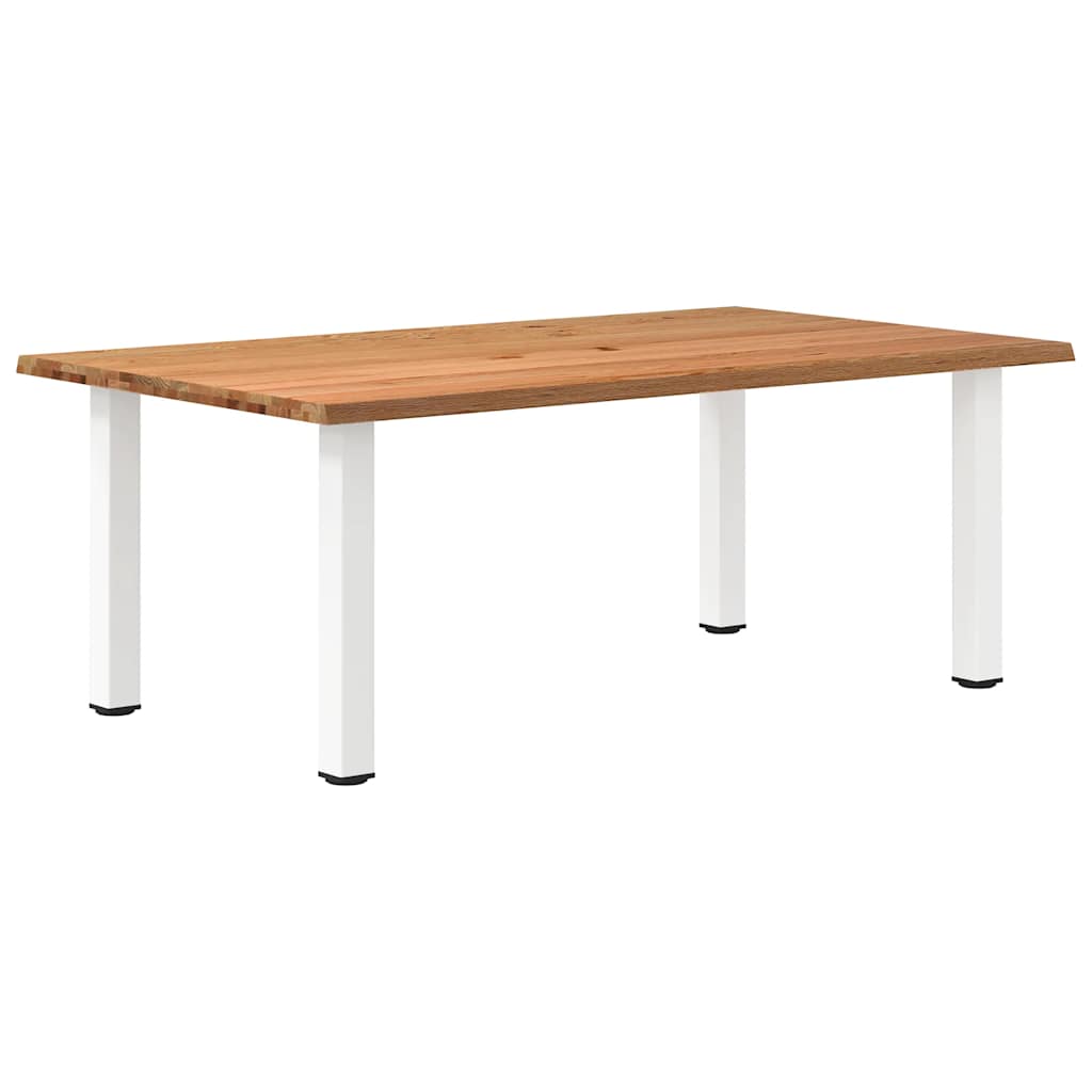 Table Industrielle en Bois de Chêne Clair-La-Fabrique-Industrielle