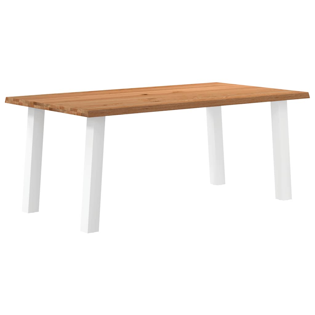 Table Industrielle en Bois de Chêne Massif-100 cm-180 cm-1-La-Fabrique-Industrielle