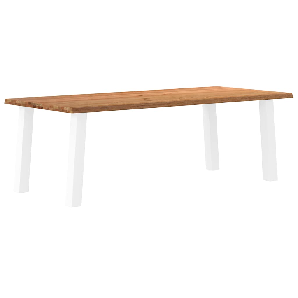 Table Industrielle en Bois de Chêne Massif-100 cm-220 cm-1-La-Fabrique-Industrielle