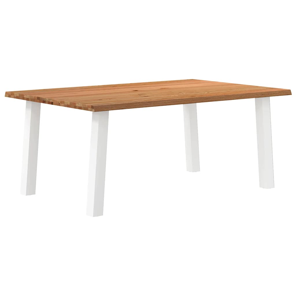 Table Industrielle en Bois de Chêne Massif-120 cm-180 cm-1-La-Fabrique-Industrielle