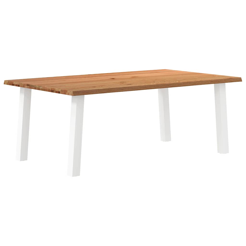 Table Industrielle en Bois de Chêne Massif-120 cm-200 cm-1-La-Fabrique-Industrielle