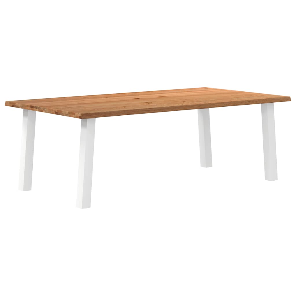 Table Industrielle en Bois de Chêne Massif-120 cm-220 cm-1-La-Fabrique-Industrielle