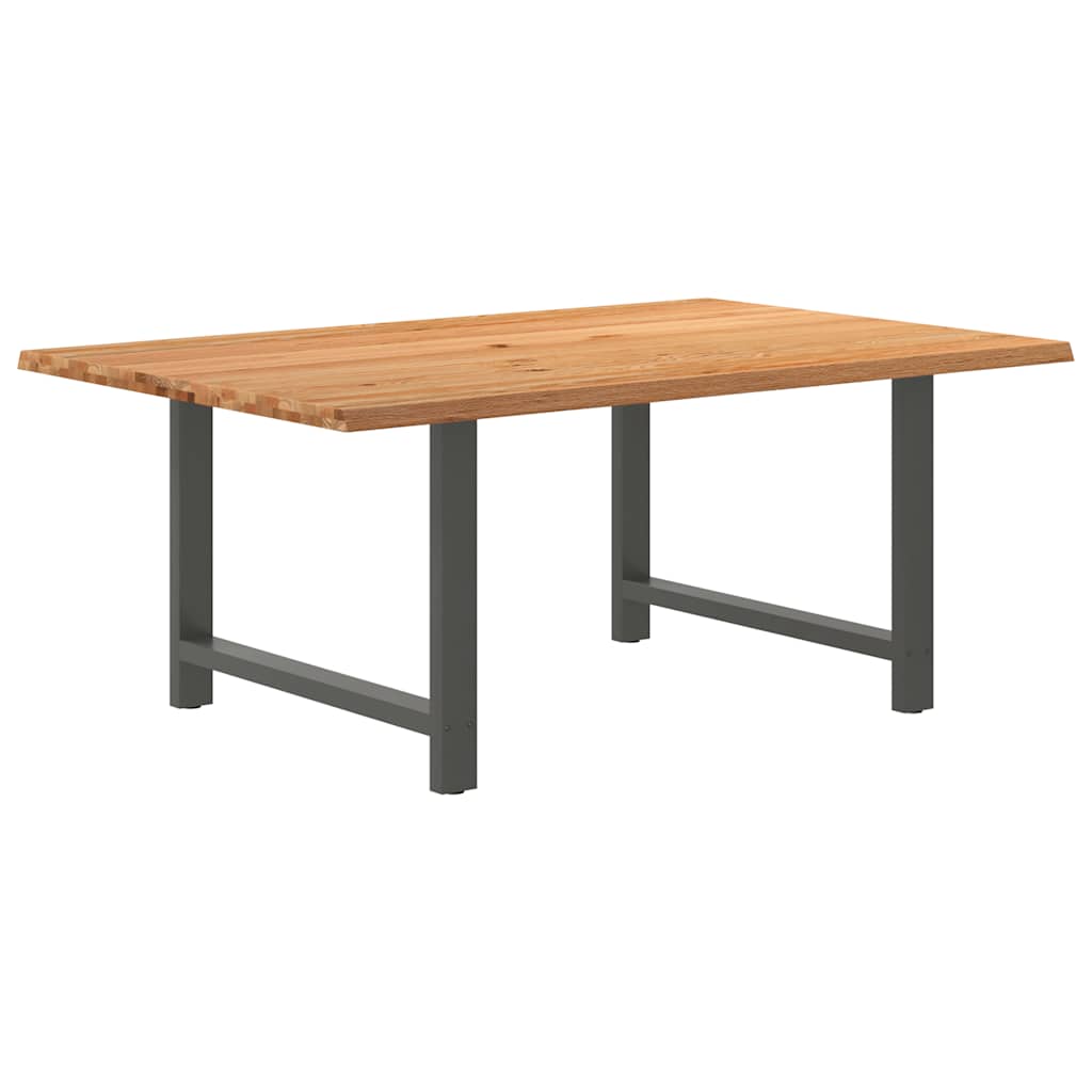 Table Industrielle en Bois de Chêne Massif 200x100 cm-Anthracite-1-180 x 120 x 74 cm-La-Fabrique-Industrielle
