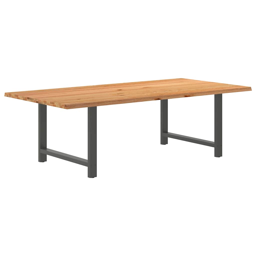 Table Industrielle en Bois de Chêne Massif 200x100 cm-Anthracite-1-240 x 120 x 74 cm-La-Fabrique-Industrielle