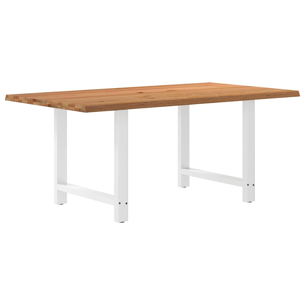 Table Industrielle en Bois de Chêne Massif 200x100 cm-Blanc-1-180 x 100 x 74 cm-La-Fabrique-Industrielle