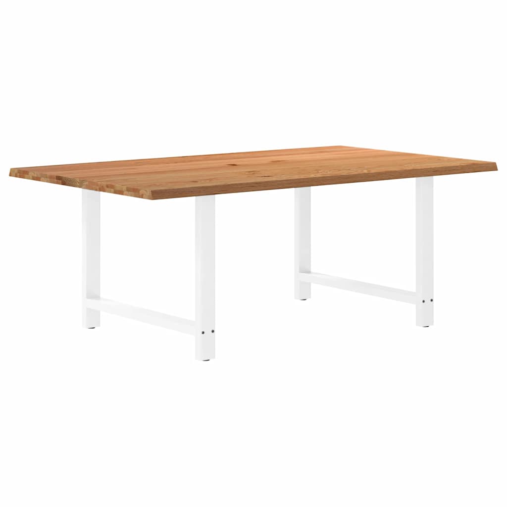 Table Industrielle en Bois de Chêne Massif 200x100 cm-Blanc-1-200 x 120 x 74 cm-La-Fabrique-Industrielle