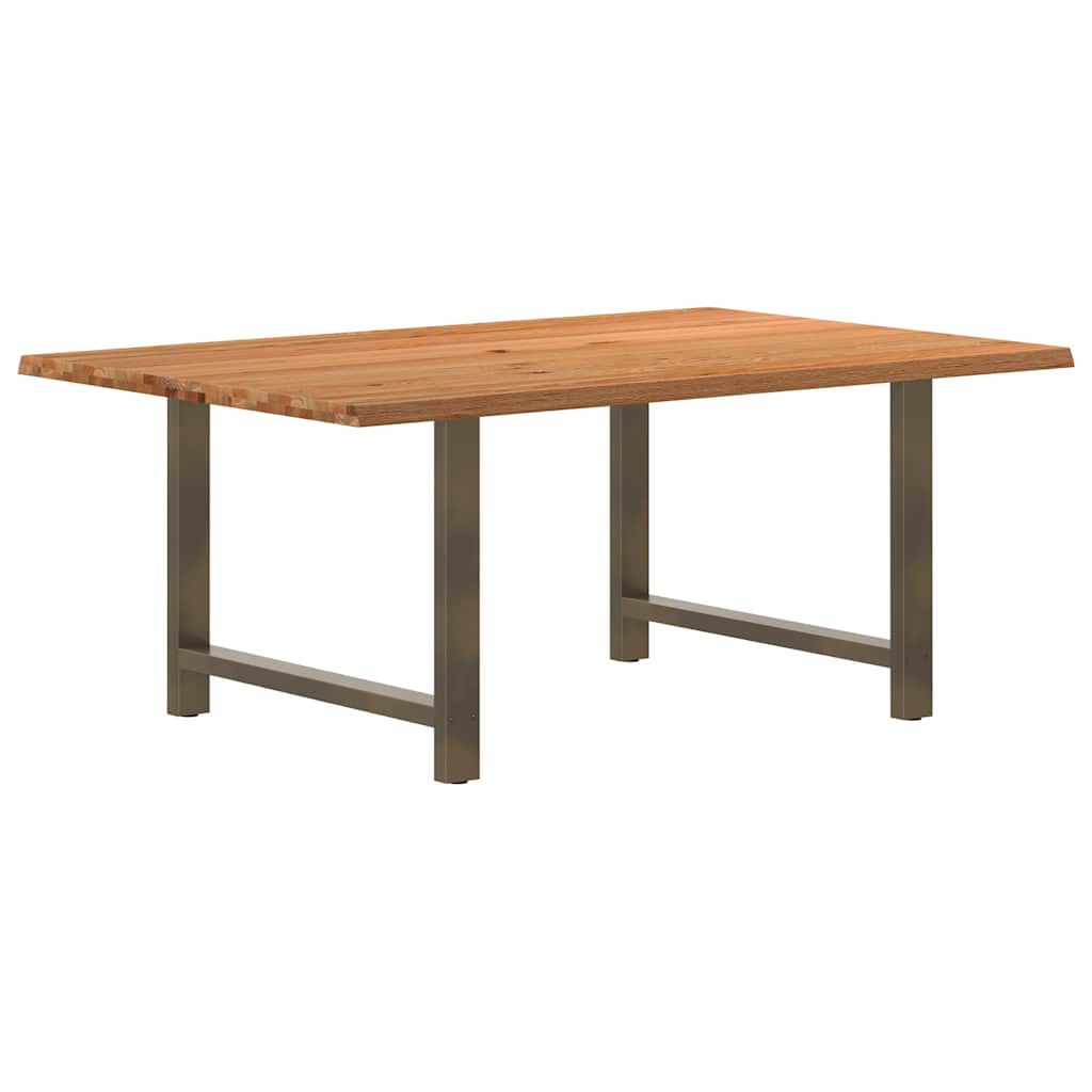 Table Industrielle en Bois de Chêne Massif 200x100 cm-Naturel-1-180 x 120 x 74 cm-La-Fabrique-Industrielle