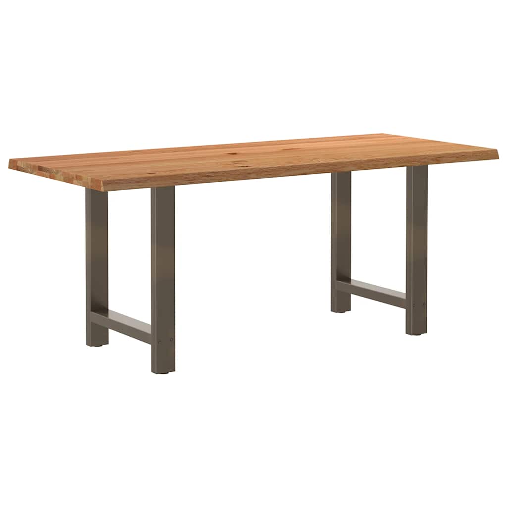 Table Industrielle en Bois de Chêne Massif 200x100 cm-Naturel-1-180 x 80 x 74 cm-La-Fabrique-Industrielle