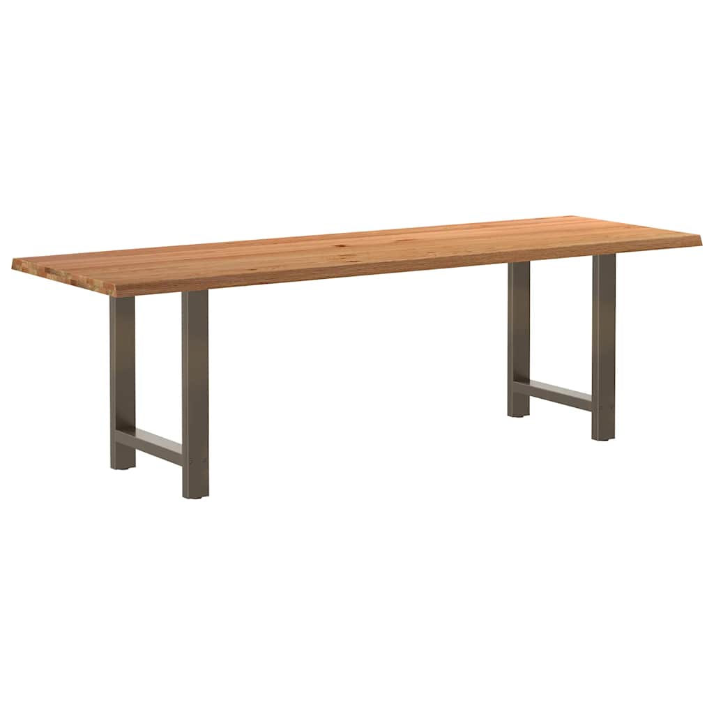 Table Industrielle en Bois de Chêne Massif 200x100 cm-Naturel-1-240 x 80 x 74 cm-La-Fabrique-Industrielle