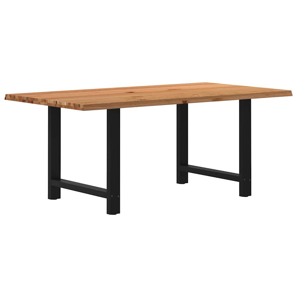Table Industrielle en Bois de Chêne Massif 200x100 cm-Noir-1-180 x 100 x 74 cm-La-Fabrique-Industrielle