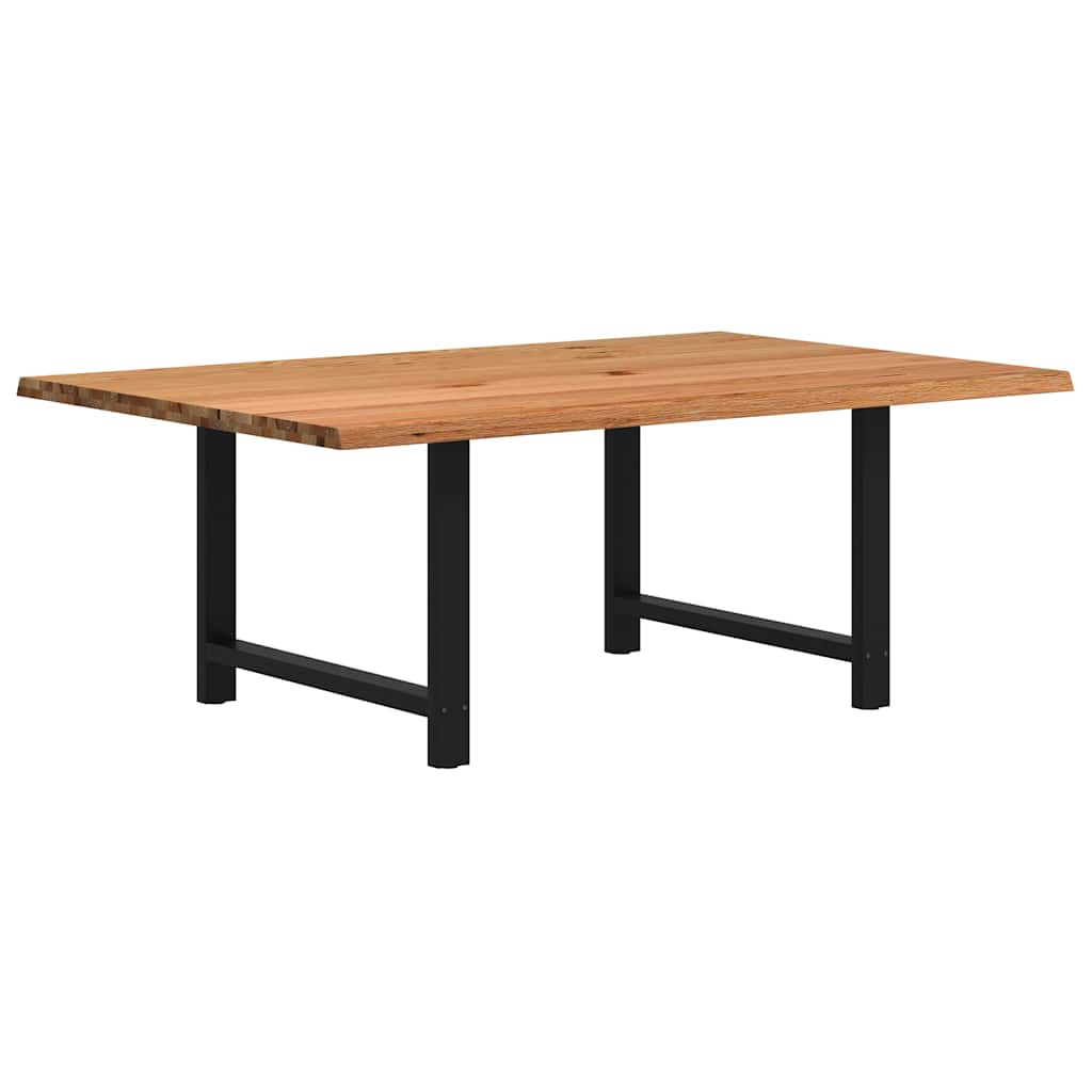 Table Industrielle en Bois de Chêne Massif 200x100 cm-Noir-1-220 x 120 x 74 cm-La-Fabrique-Industrielle