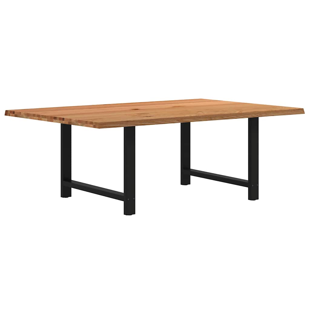 Table Industrielle en Bois de Chêne Massif 200x100 cm-Noir-1-240 x 120 x 74 cm-La-Fabrique-Industrielle