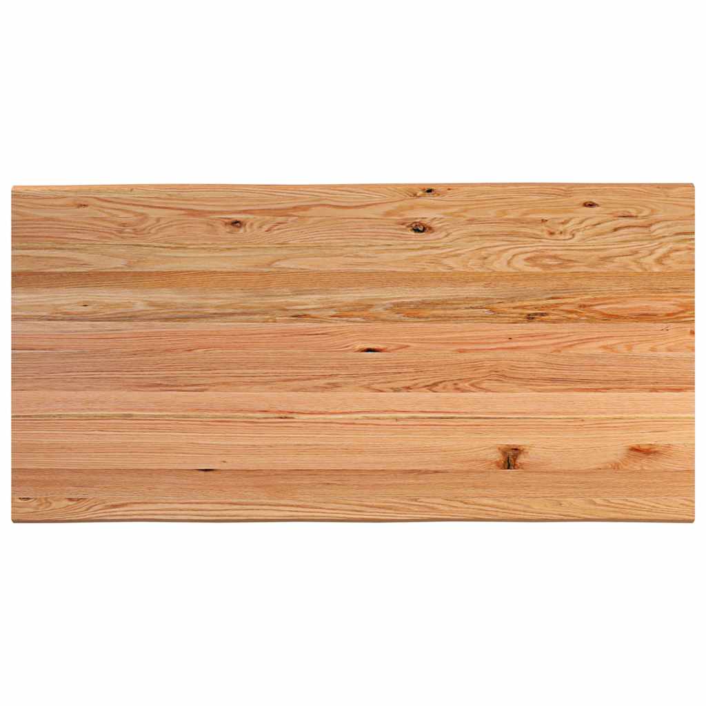Table Industrielle en Bois de Chêne Massif 200x100 cm-La-Fabrique-Industrielle
