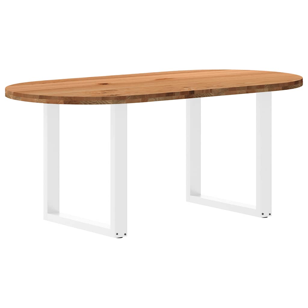 Table Industrielle en Bois de Chêne Massif 2m-Blanc-1-180 x 90 x 74 cm-La-Fabrique-Industrielle