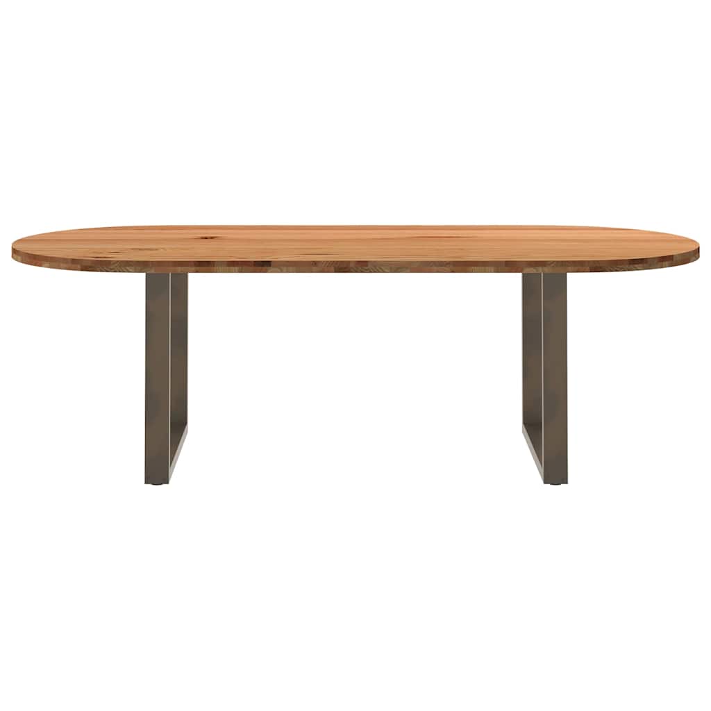 Table Industrielle en Bois de Chêne Massif 2m-La-Fabrique-Industrielle
