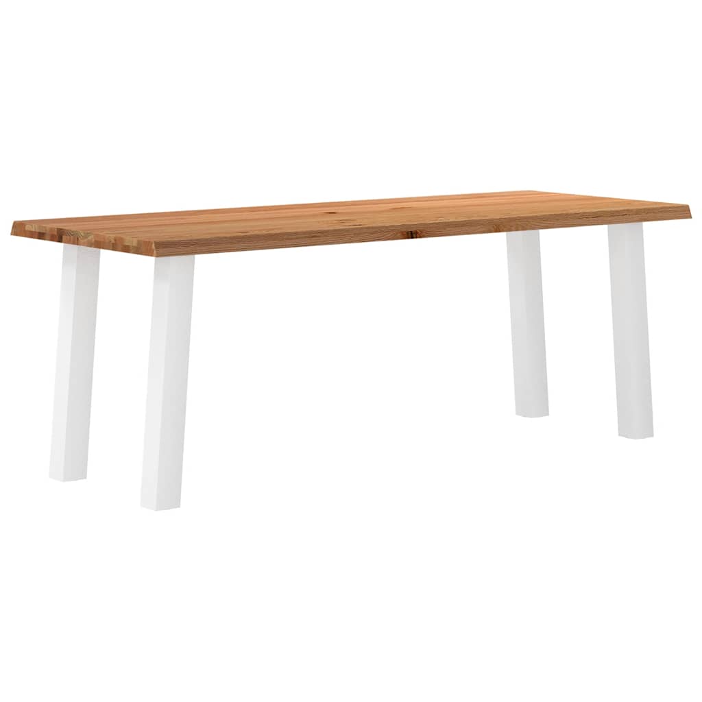 Table Industrielle en Bois de Chêne Massif-80 cm-200 cm-1-La-Fabrique-Industrielle