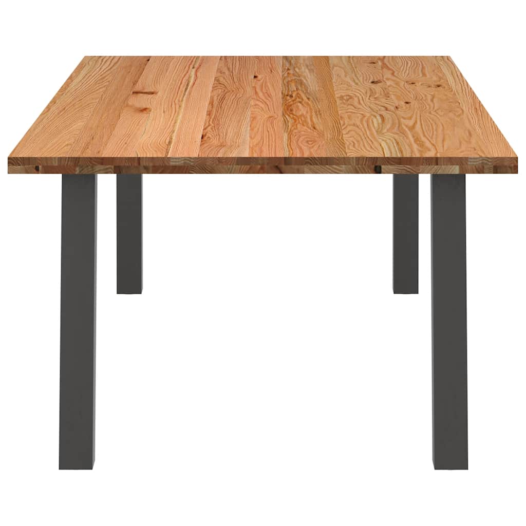 Table Industrielle en Bois de Chêne et Gris Anthracite-La-Fabrique-Industrielle