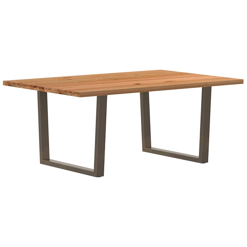 Table Industrielle en Bois de Chêne et Métal pour 10 Personnes-120 cm-180 cm-1-La-Fabrique-Industrielle