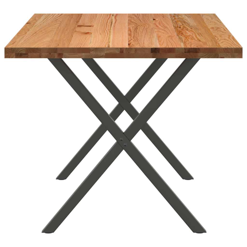 Table Industrielle en Bois de Chêne-La-Fabrique-Industrielle