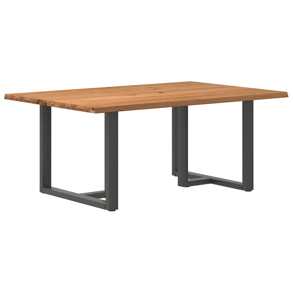 Table Industrielle en Bois de Chêne pour 6 Personnes-Anthracite-1-180 x 120 x 74 cm-La-Fabrique-Industrielle