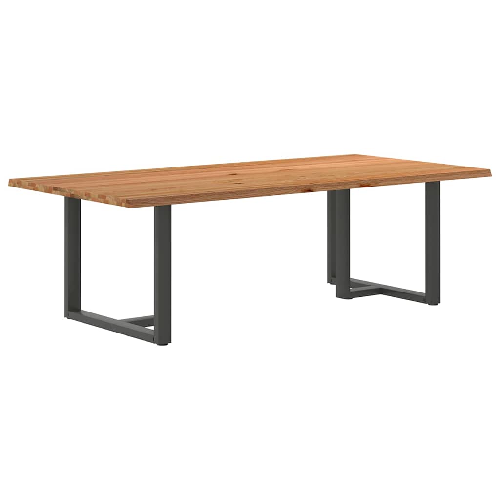 Table Industrielle en Bois de Chêne pour 6 Personnes-Anthracite-1-240 x 120 x 74 cm-La-Fabrique-Industrielle