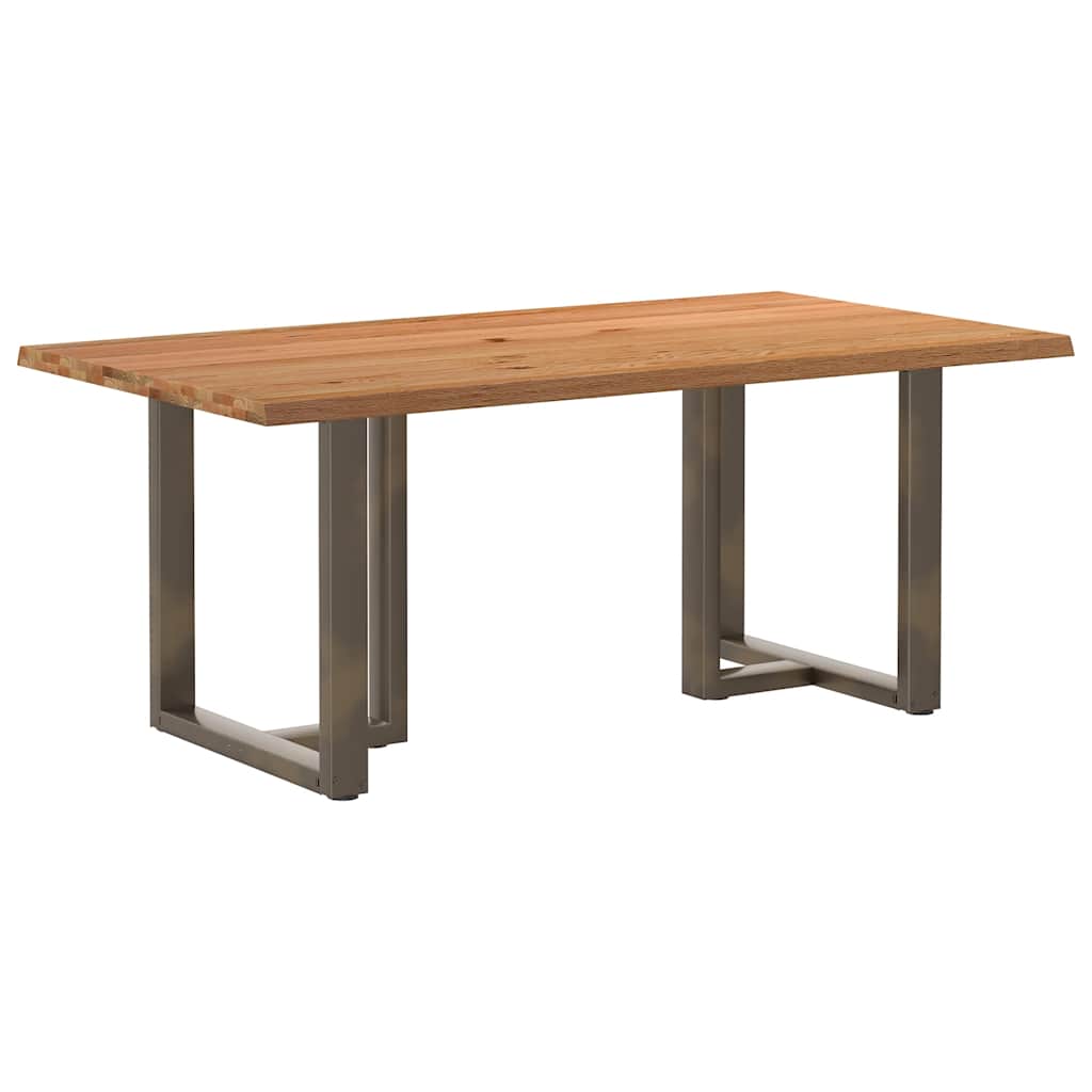 Table Industrielle en Bois de Chêne pour 6 Personnes-Naturel-1-180 x 100 x 74 cm-La-Fabrique-Industrielle