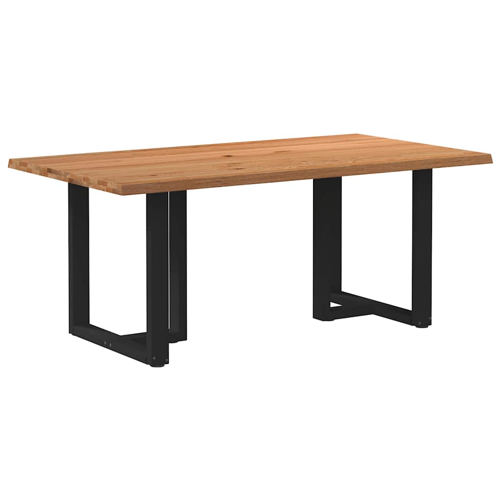 Table Industrielle en Bois de Chêne pour 6 Personnes-Noir-1-180 x 100 x 74 cm-La-Fabrique-Industrielle