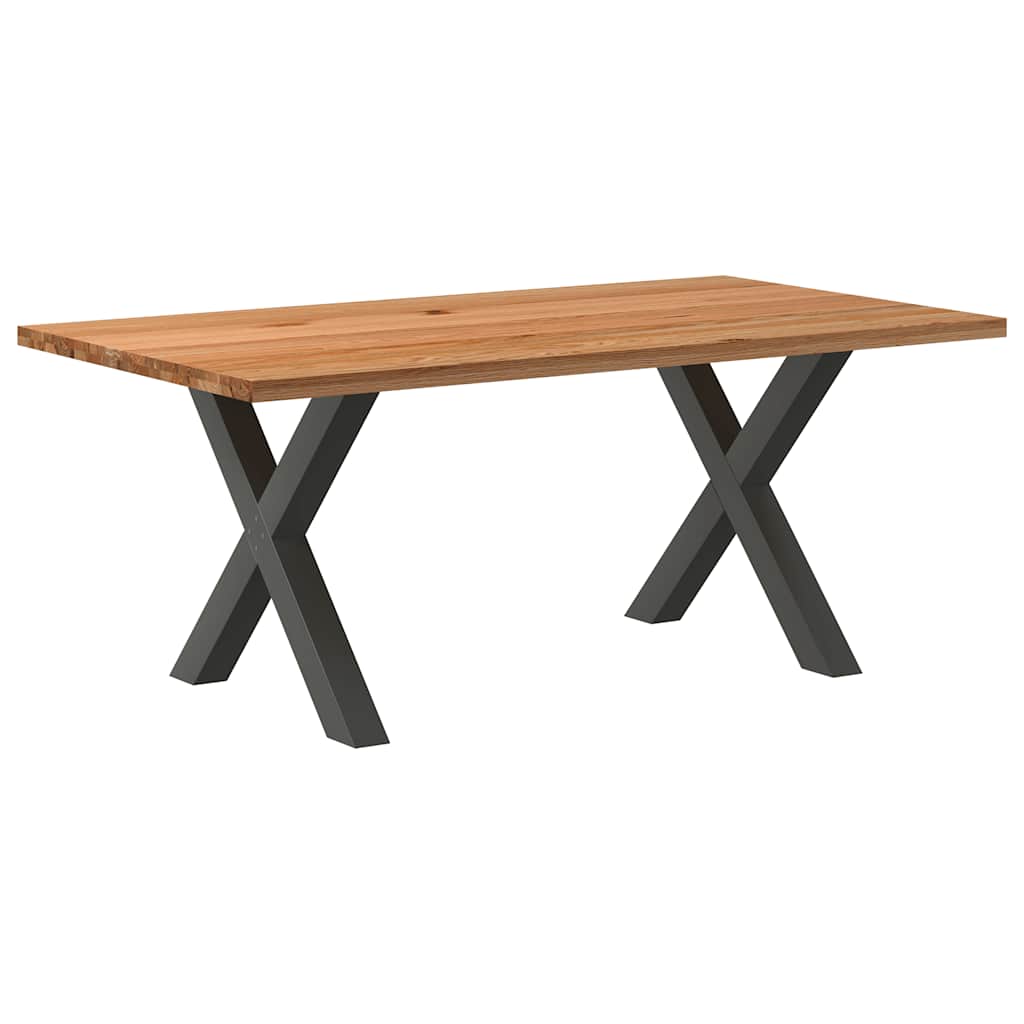 Table Industrielle en Bois de Chêne pour 8 à 10 Personnes-Anthracite-1-180 x 100 x 74 cm-La-Fabrique-Industrielle