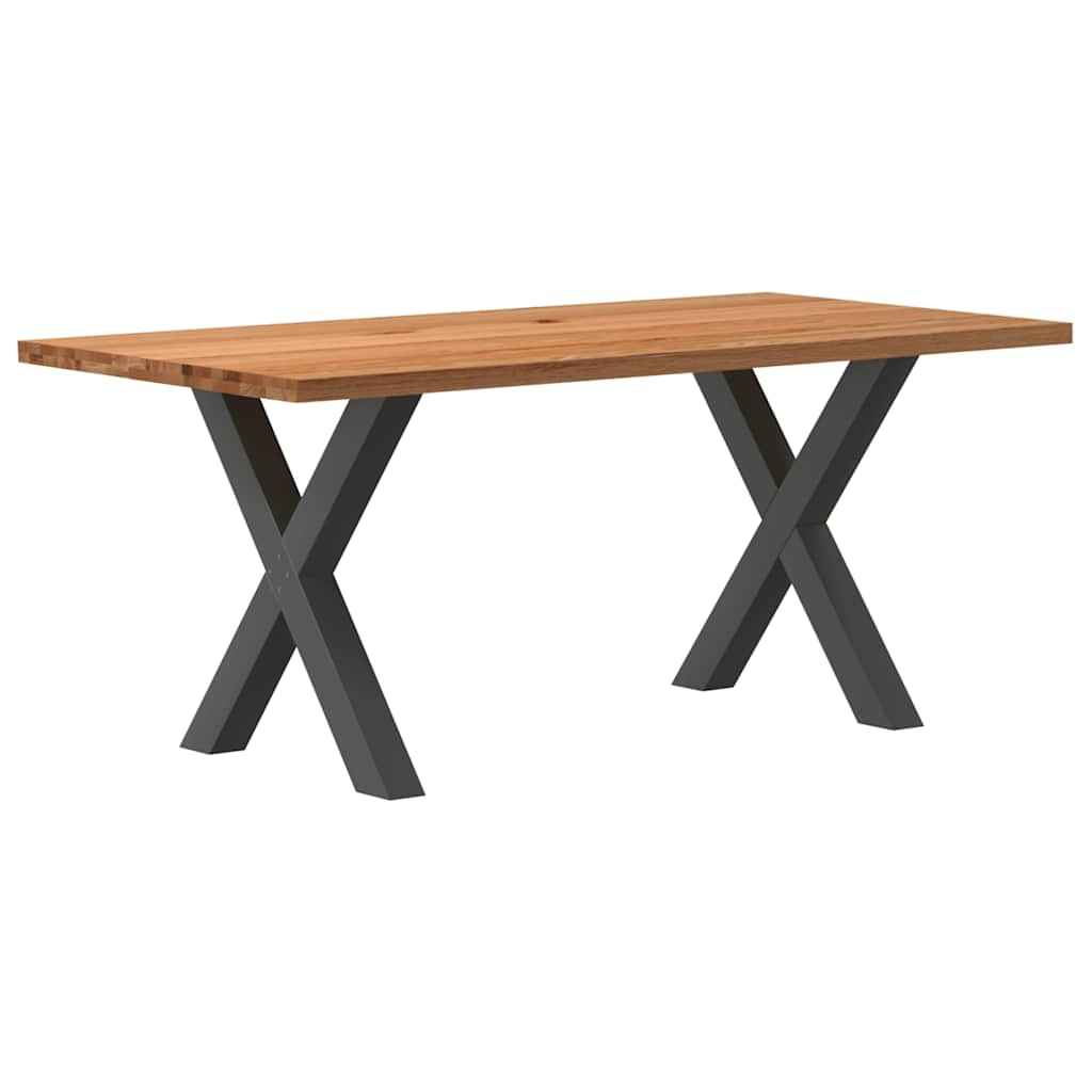 Table Industrielle en Bois de Chêne pour 8 à 10 Personnes-Anthracite-1-180 x 90 x 74 cm-La-Fabrique-Industrielle
