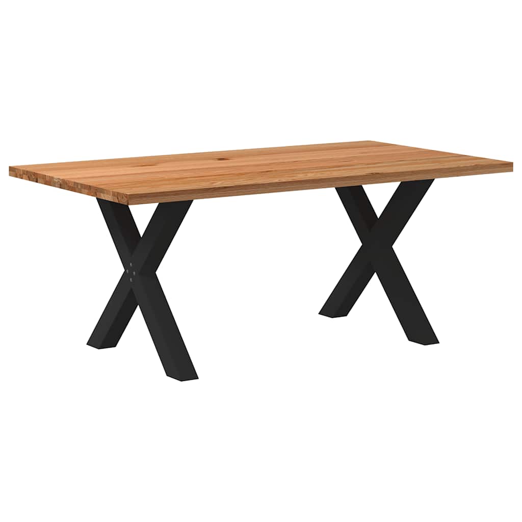 Table Industrielle en Bois de Chêne pour 8 à 10 Personnes-Noir-1-180 x 100 x 74 cm-La-Fabrique-Industrielle
