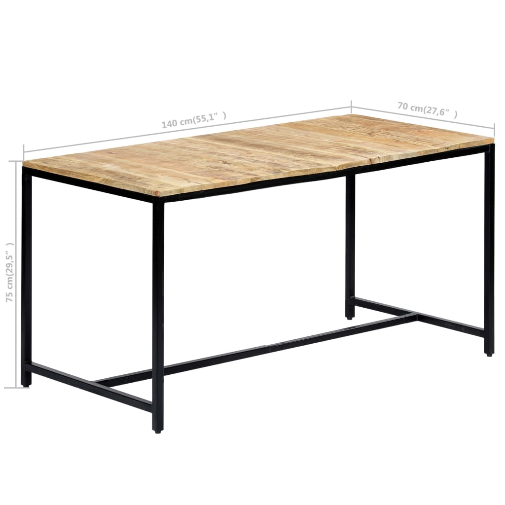 Table Industrielle en Bois de Manguier 140 cm-La-Fabrique-Industrielle