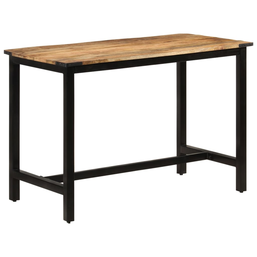 Table Industrielle en Bois de Manguier Massif et Fer-La-Fabrique-Industrielle