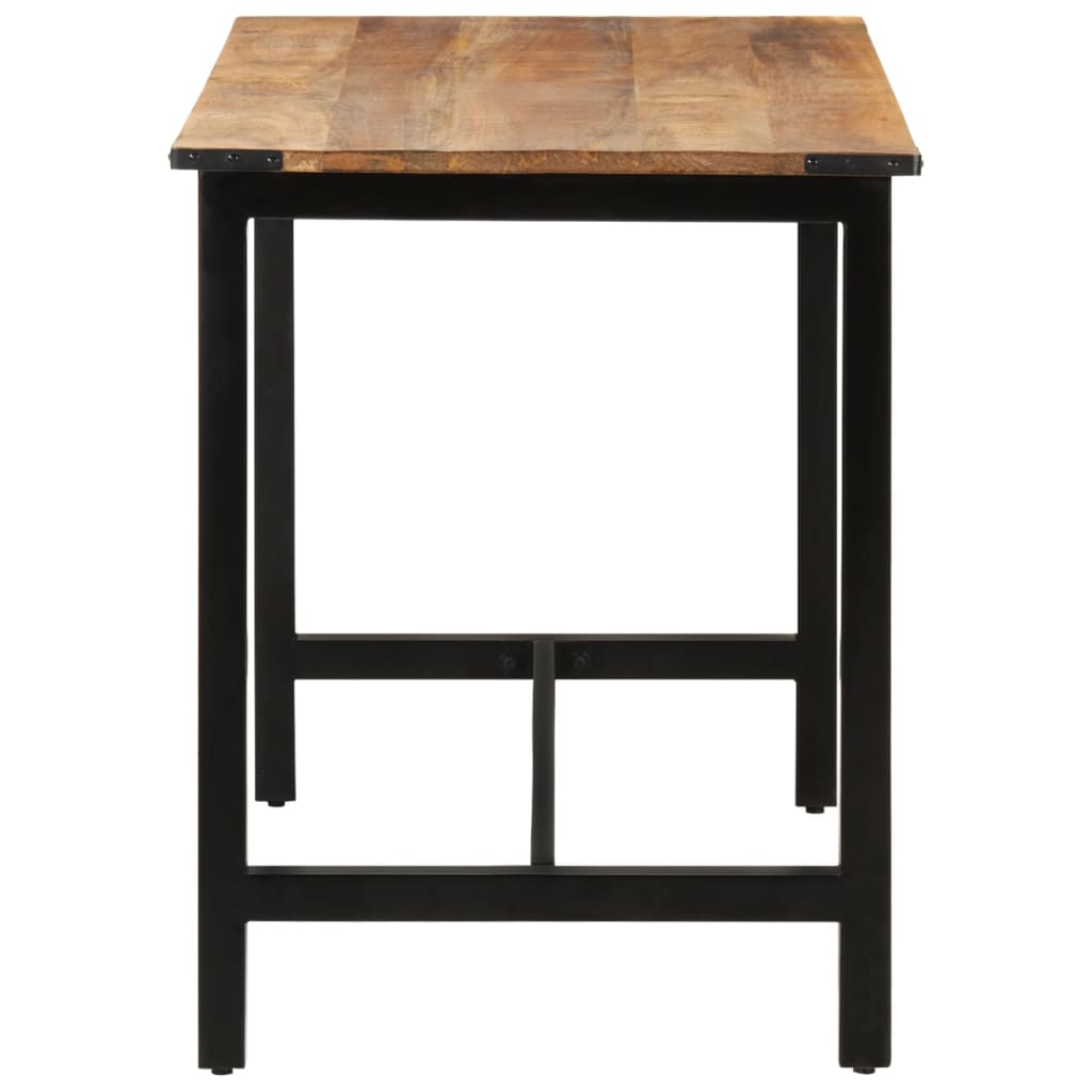 Table Industrielle en Bois de Manguier Massif et Fer-La-Fabrique-Industrielle