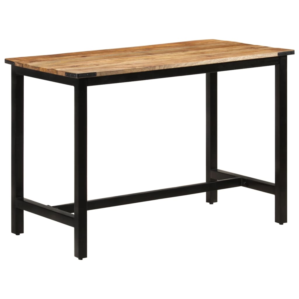 Table Industrielle en Bois de Manguier Massif et Fer-La-Fabrique-Industrielle