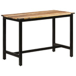 Table Industrielle en Bois de Manguier Massif et Fer-La-Fabrique-Industrielle