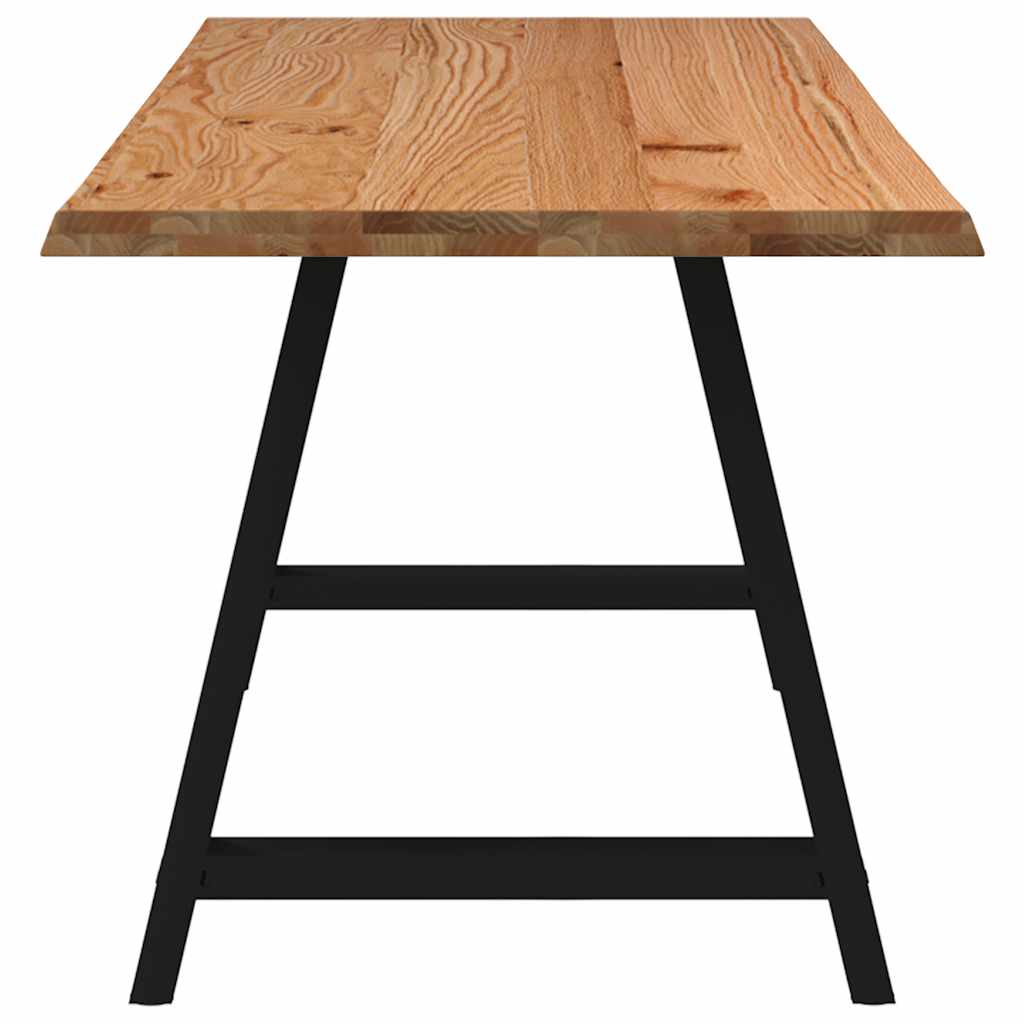Table Industrielle en Bois et Acier pour 6 Personnes-La-Fabrique-Industrielle
