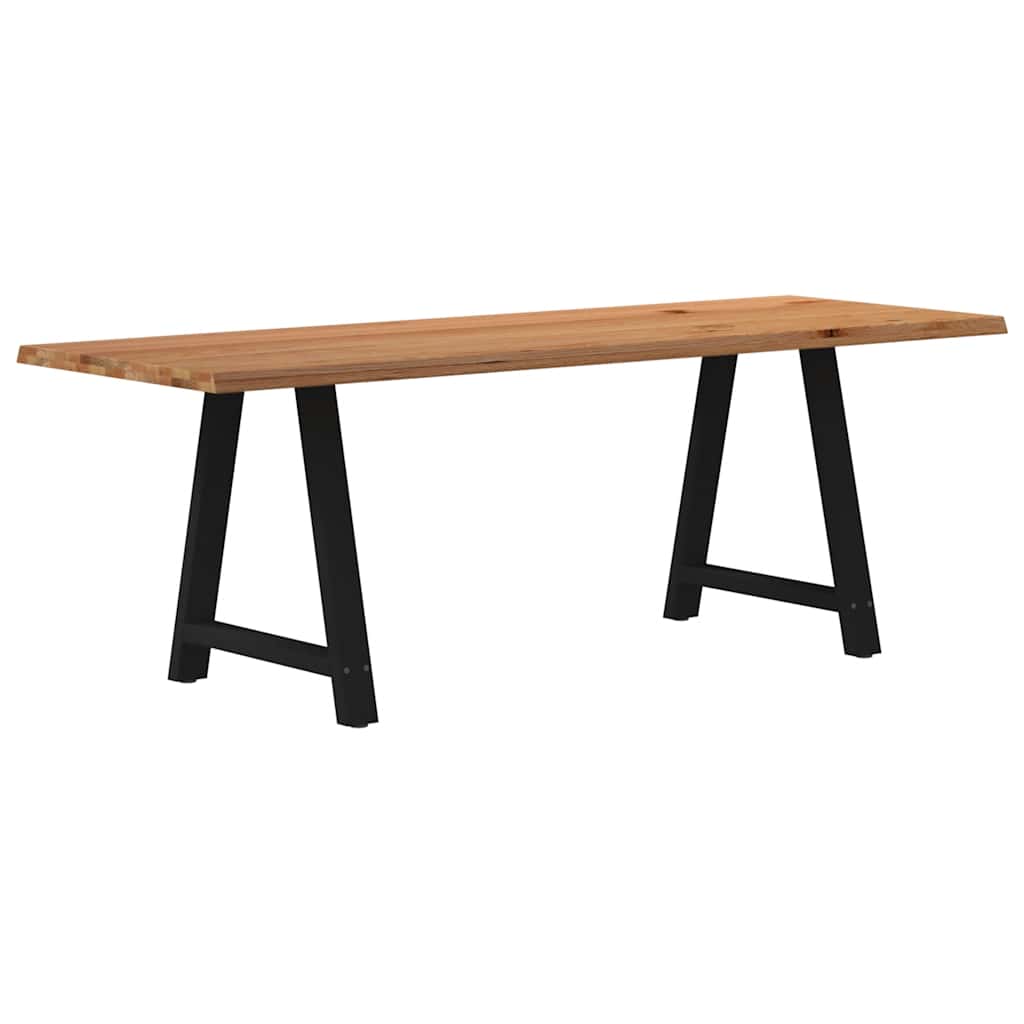 Table Industrielle en Bois et Acier pour 6 Personnes-La-Fabrique-Industrielle